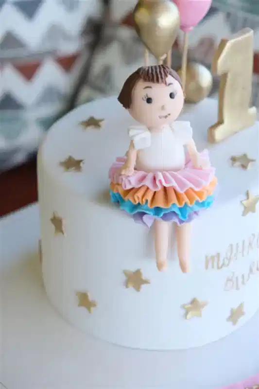 Butik Kız Çocuğu Balonlar Pasta