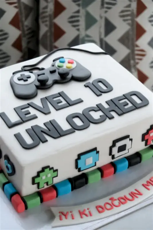 Butik kare - Dörtgen Oyun Konsolu Şeker Hamurlu