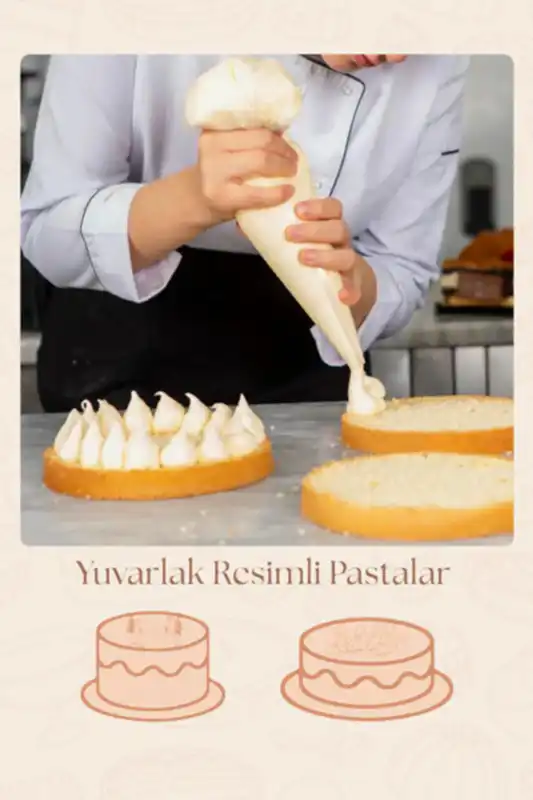 Kendi Yuvarlak Resimli Pastanı Oluştur