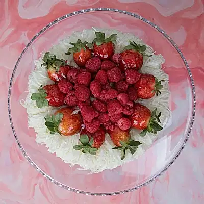 4-6 Kiilik Çilek&Ahududulu Pasta Meyve