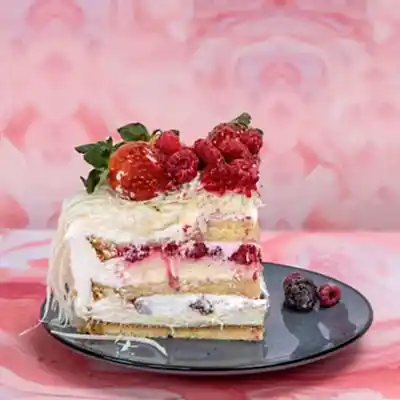 4-6 Kiilik Çilek&Ahududulu Pasta Meyve