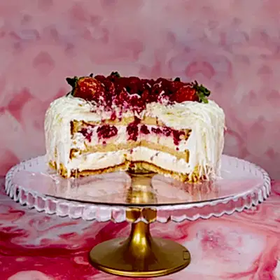 4-6 Kiilik Çilek&Ahududulu Pasta Meyve