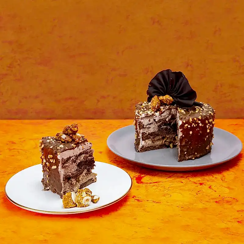 7-8 Kiilik Krokan Çikolata Pasta Çikolata