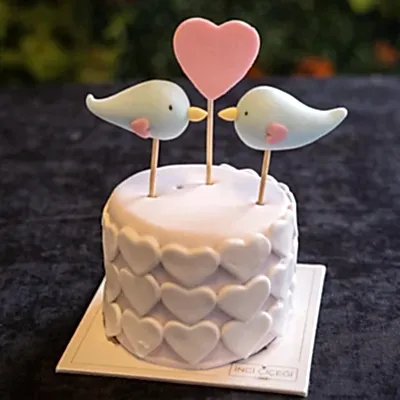 Sevgililer Günü Pastas Çifte Kumru